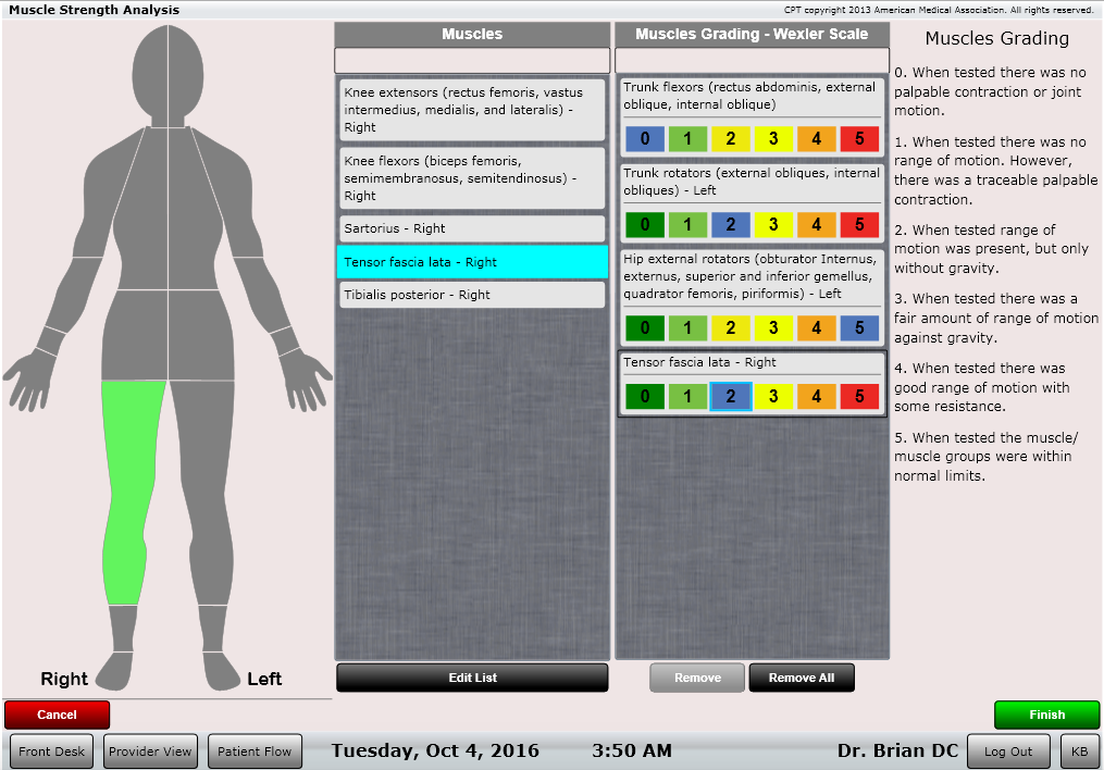 ChiroSpring Muscle Strength Testing